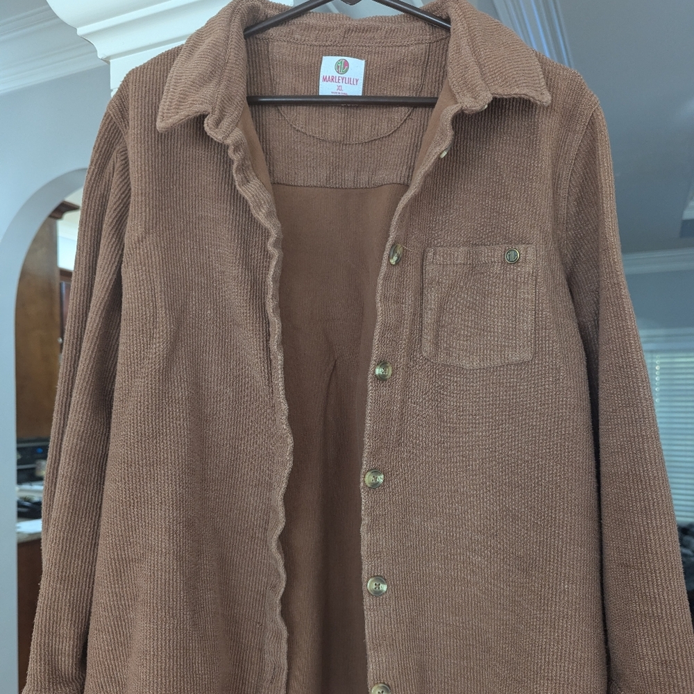 Marlylilly corduroy shacket